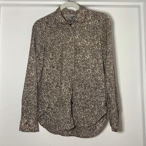 Silky button down blouse